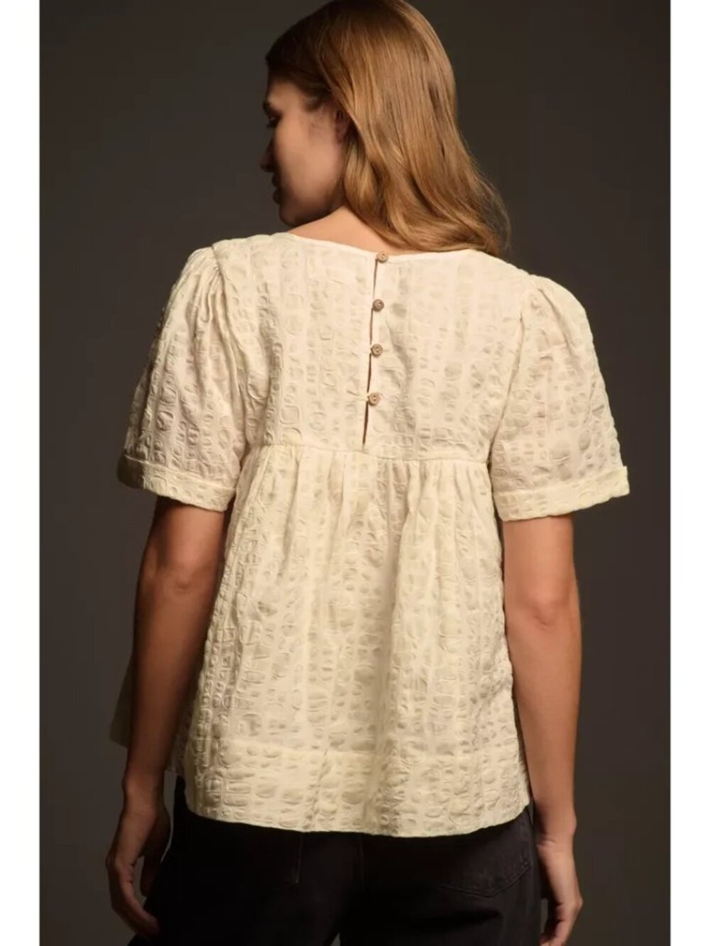 BNWT Porridge Short-Sleeve Luxury Swing Top with lining, size S - Picture 3 of 6